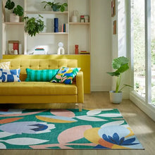  Elements Fieldsley Floral Washable Rug Dunelm