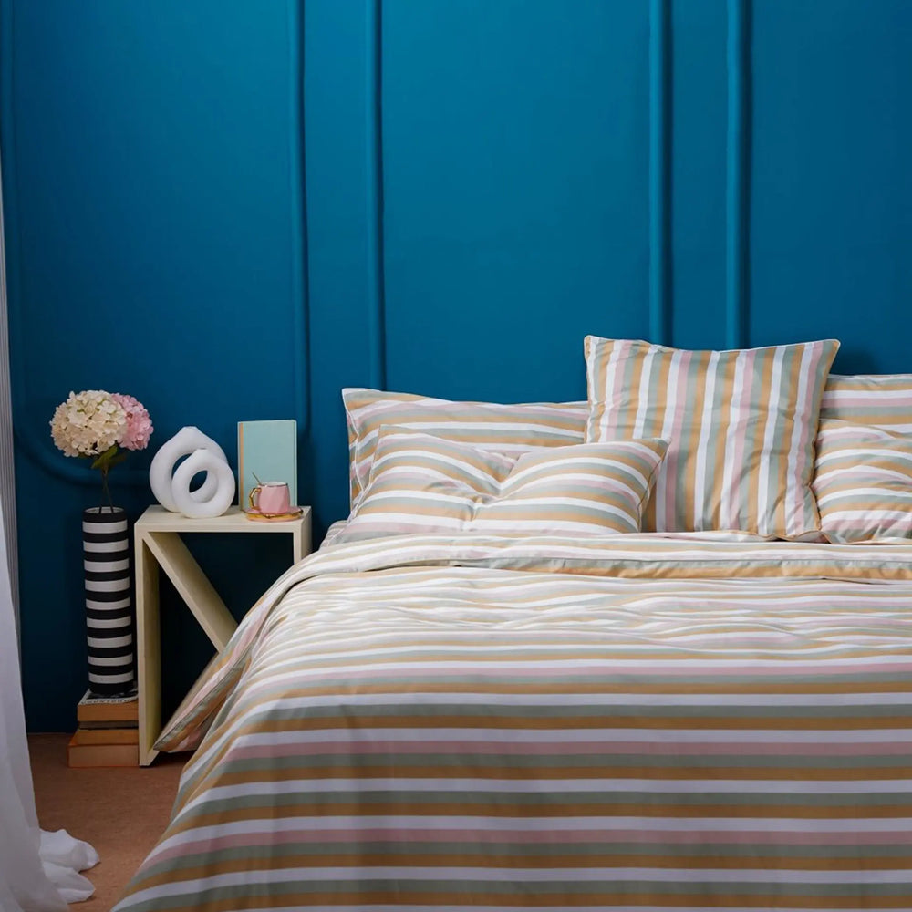 Ella Cotton - Serene Stripe Bedding Sheet Story