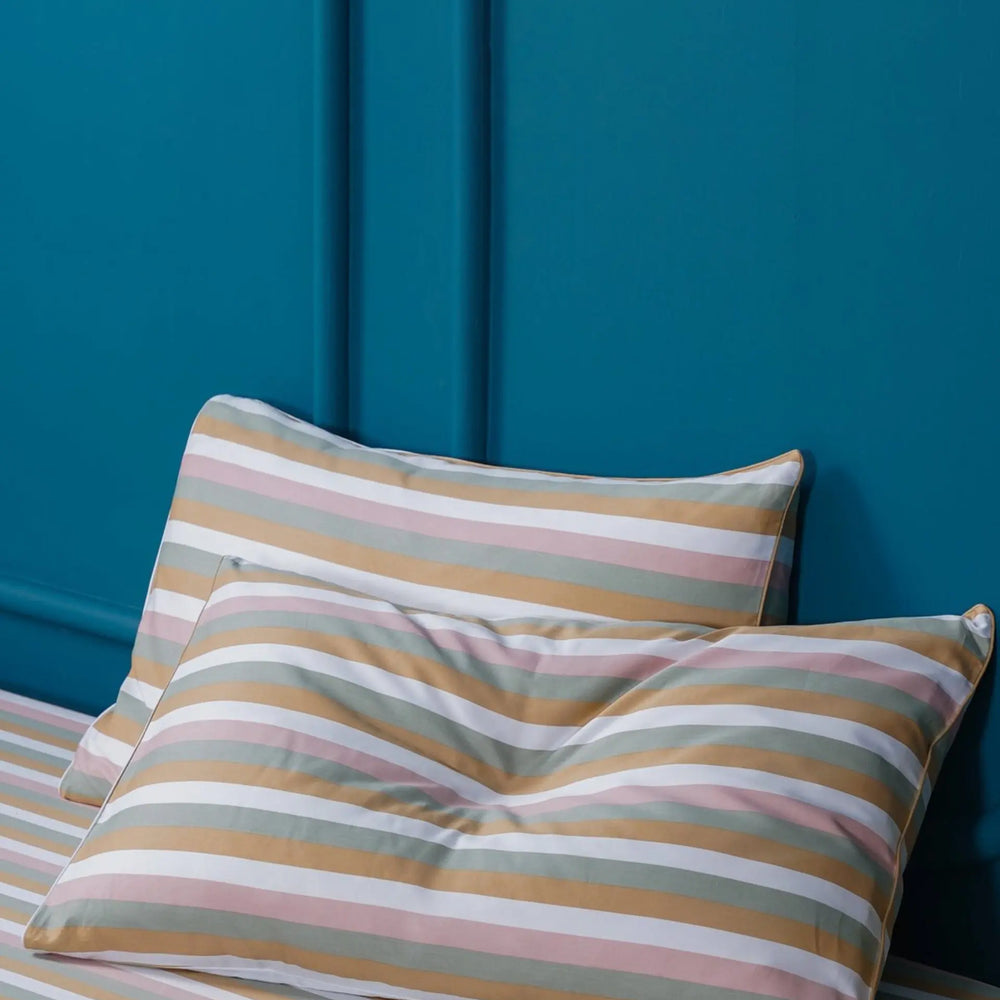 Ella Cotton - Serene Stripe Pillowcases Pair Sheet Story