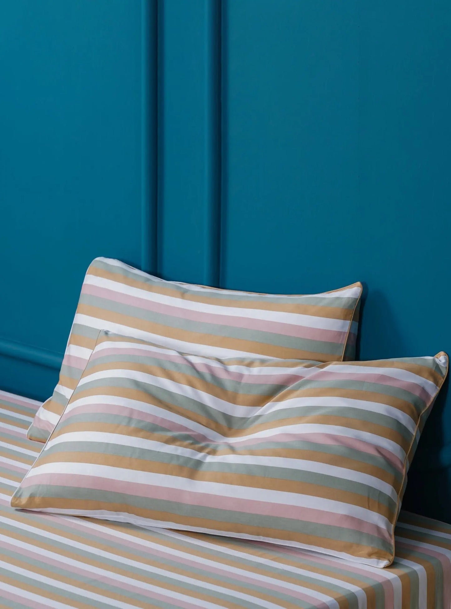 Ella Cotton - Serene Stripe Pillowcases Pair Sheet Story