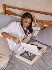  Embroided Sateen Duvet Set Goss & Genus