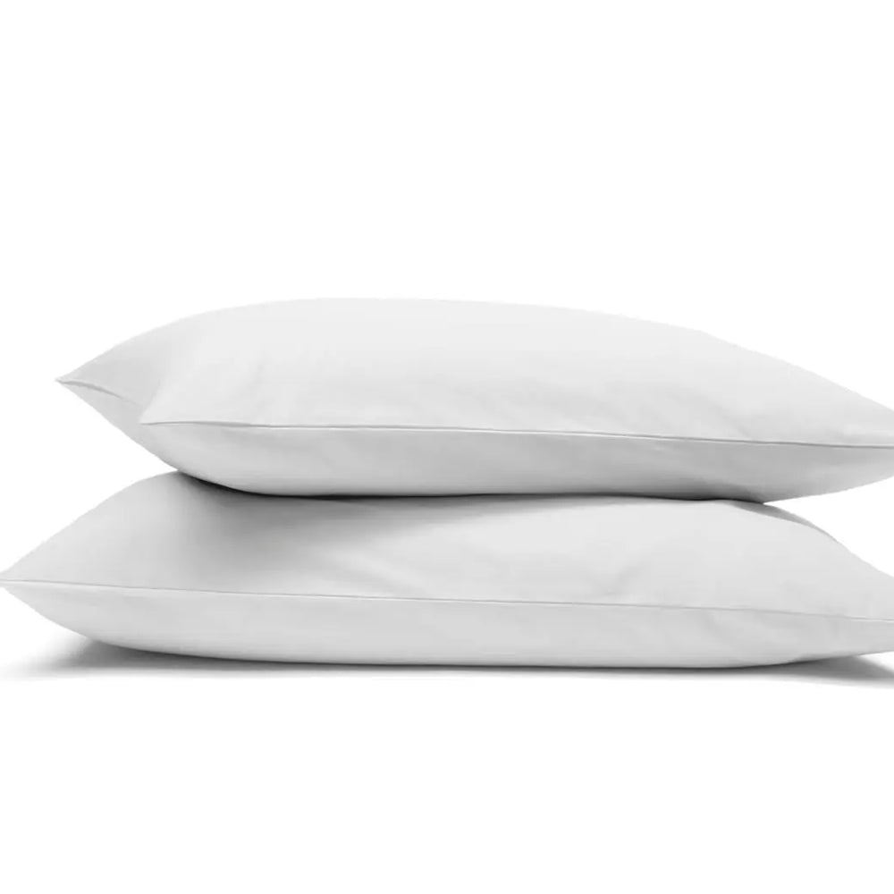 Emma 100% Cotton Percale Pillowcases - White Emma