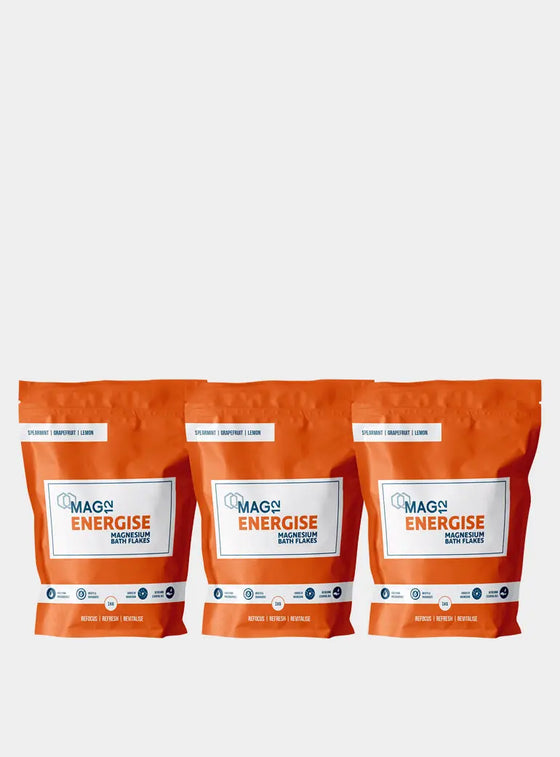 Energise Magnesium Bath Flakes Bundle (3 X 1kg) MAG12