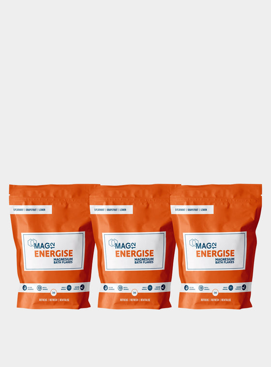 Energise Magnesium Bath Flakes Bundle (3 X 1kg)