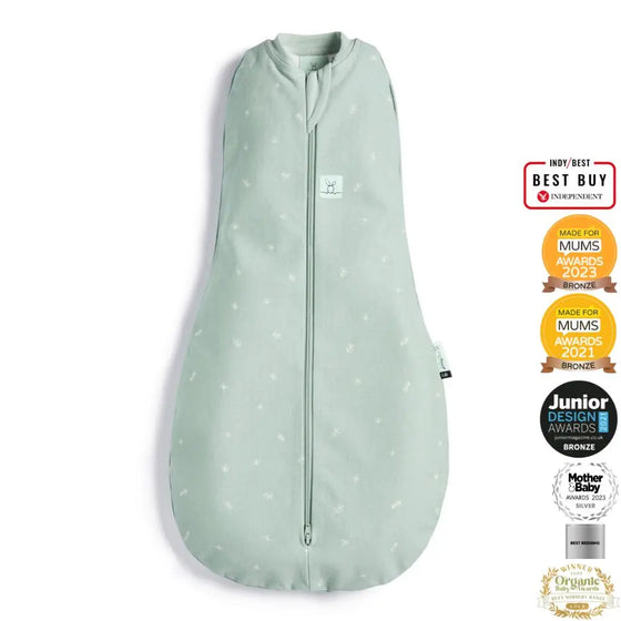 ErgoPouch - Organic All Year Cocoon Swaddle Sleeping Bag - Sage - 1.0 TOG ergoPouch