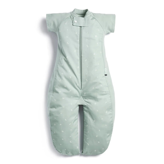 ErgoPouch - Organic All Year Short Sleeved 2 in 1 Sleeping Suit Bag - Sage - 1.0 TOG ergoPouch