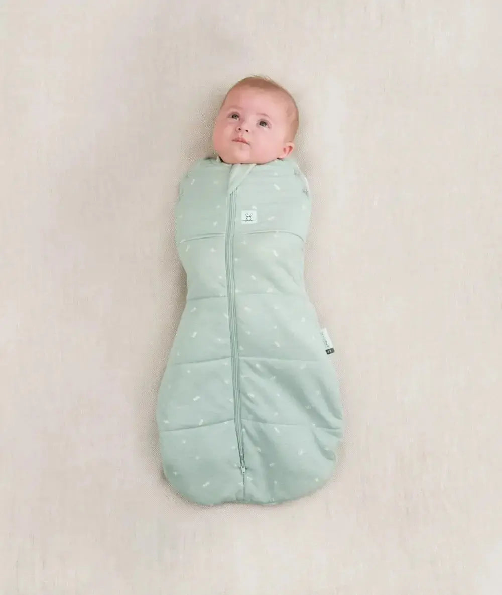 ErgoPouch - Organic Winter Cocoon Swaddle Sleeping Bag - Sage - 2.5 TOG ergoPouch