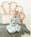 ErgoPouch - Organic Winter Long Sleeved 2 in 1 Sleeping Suit Bag - Sage - 2.5 TOG ergoPouch