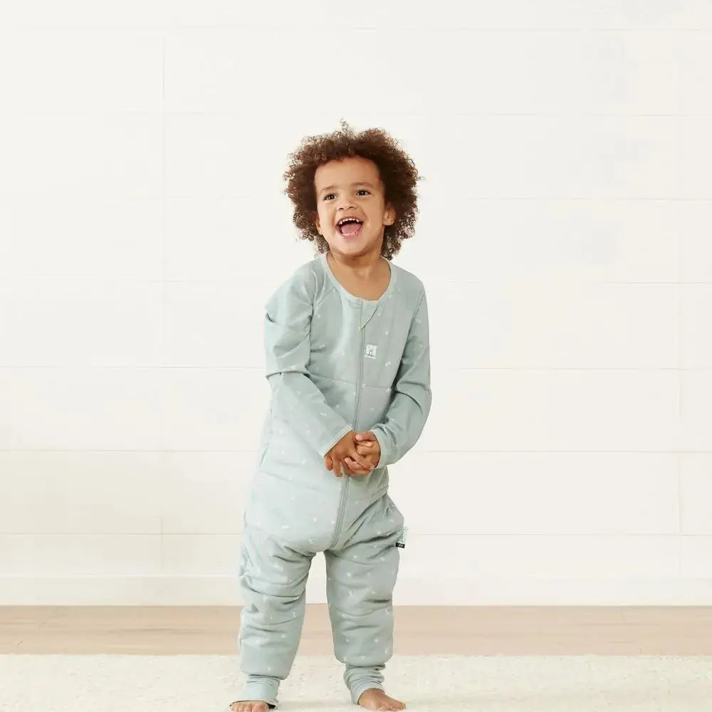 ErgoPouch - Organic Winter Long Sleeved Sleep Onesie - Sage - 2.5 TOG ergoPouch