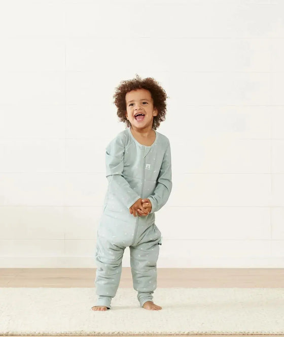 ErgoPouch - Organic Winter Long Sleeved Sleep Onesie - Sage - 2.5 TOG ergoPouch