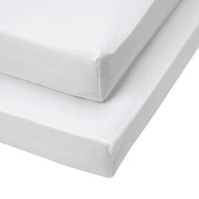  Essentials Cot Bed Fitted Sheets 2pk - White Tutti Bambini