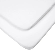  Essentials Crib Fitted Sheets 2pk - White Tutti Bambini