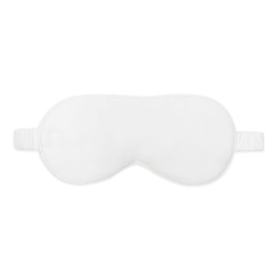 Silk Eye Mask Sleep in White (Eucalyptus Silk)