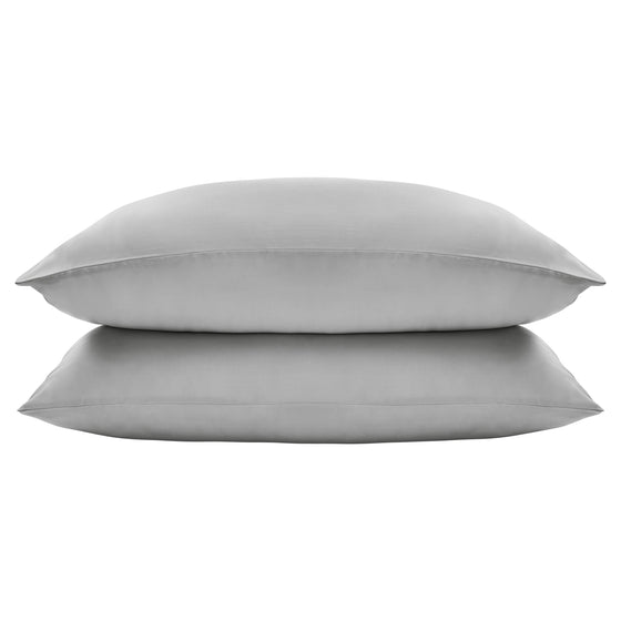 Eucalyptus Silk Pillowcase Pair in Grey (Best Seller)