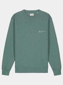  Eucalyptus Green Mens Organic Cotton Relaxed-Fit Sweatshirt hewn.