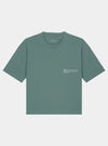 Eucalyptus Green Womens Organic Cotton Boxy T-Shirt hewn.