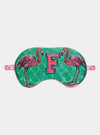 Silk Eye Mask / "F for Flamingo" Jessica Russell Flint