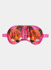  Silk Eye Mask / "F for Fox" Jessica Russell Flint