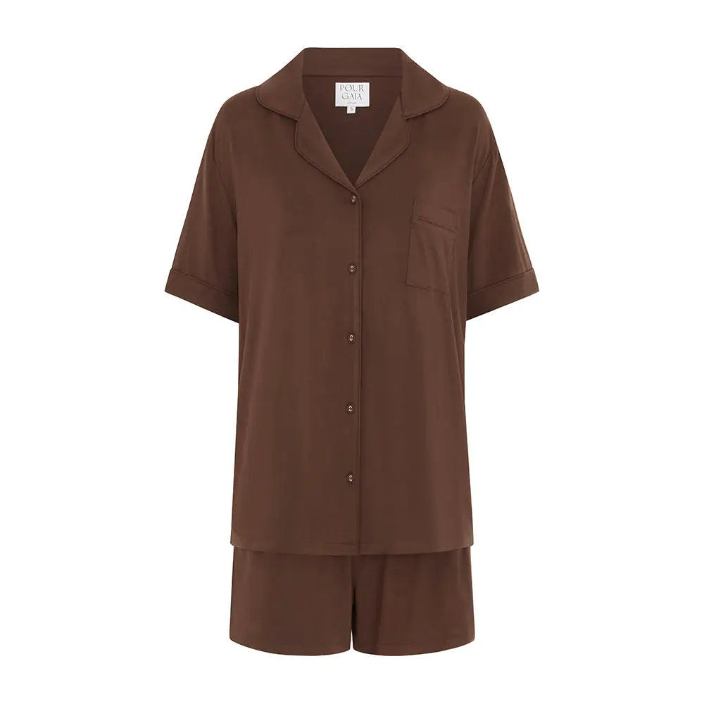 FELICITY Modal Pyjamas in CHOCOLATE Pour Gaia Atelier