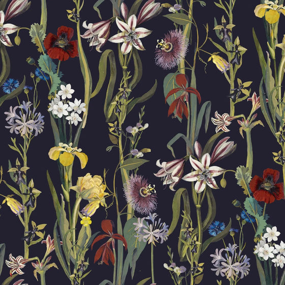 FLORA DELANICA Wallpaper - Midnight House of Hackney