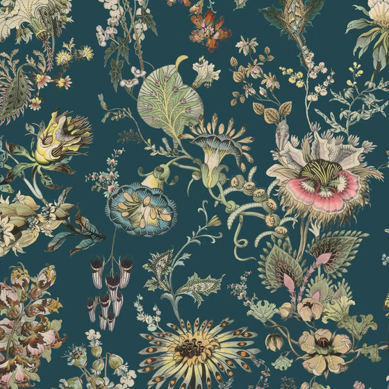 FLORA FANTASIA Wallpaper - Cerulean House of Hackney