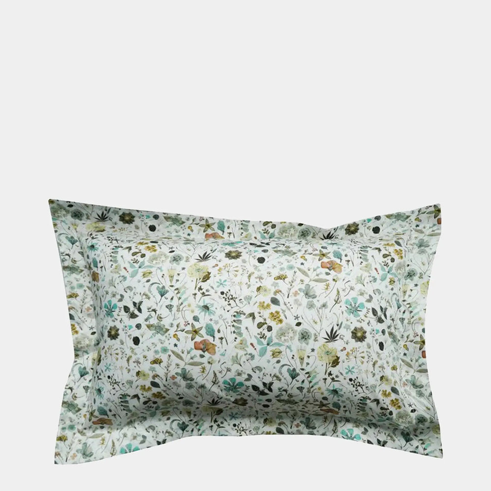 FLORAL EVE GREEN Liberty Oxford Pillowcase Coco & Wolf