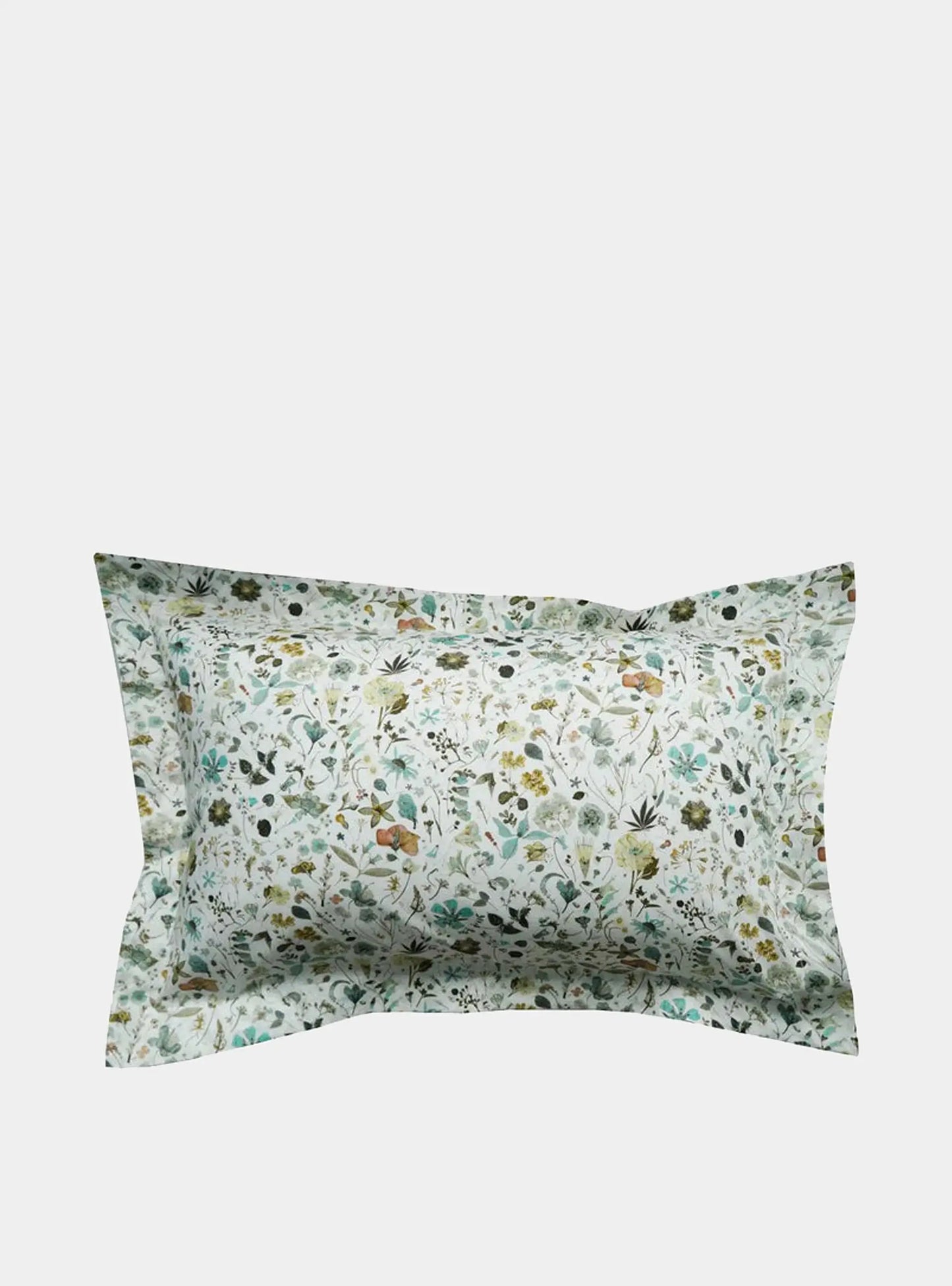 FLORAL EVE GREEN Liberty Oxford Pillowcase Coco & Wolf