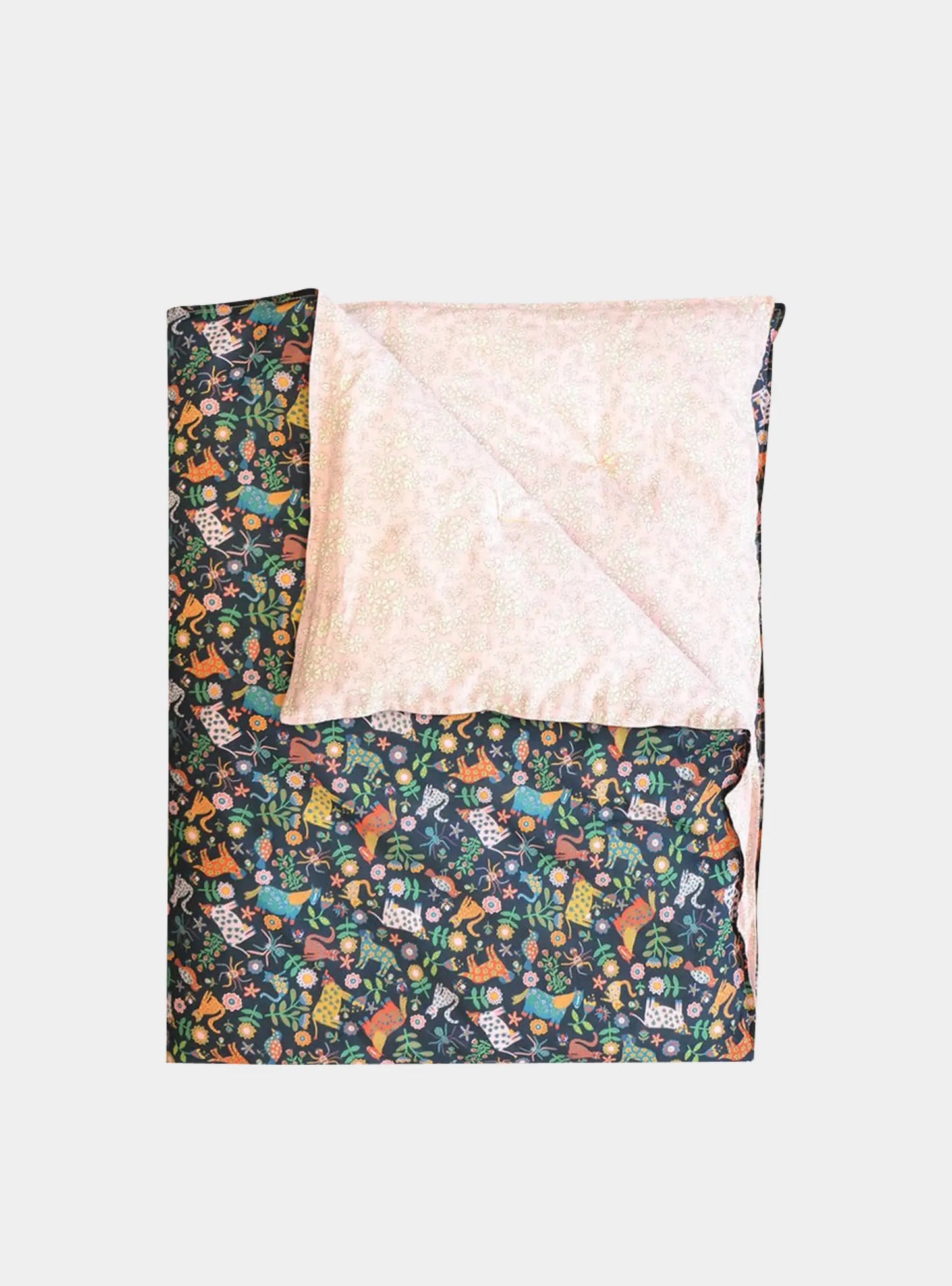 FOLK TAILS & CAPEL PINK Liberty Reversible Heirloom Quilt Coco & Wolf