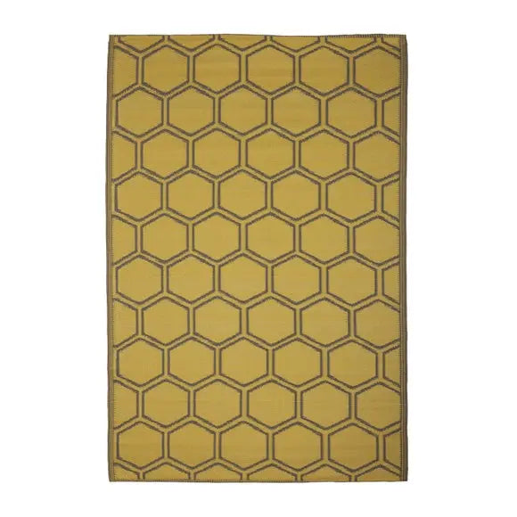 Fallen Fruits Honeycomb Outdoor Rug Dunelm