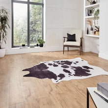  Faux Cow Print Rug Dunelm