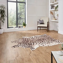  Faux Leopard Print Rug Dunelm