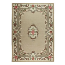  Fawn Lotus Premium Aubusson Rug Dunelm