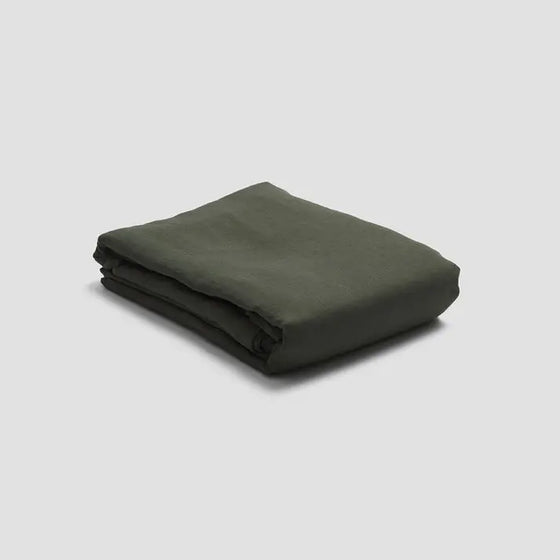 Fern Green Linen Duvet Cover Piglet