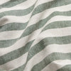 Fern Green Pembroke Stripe Linen Blend Duvet Cover Piglet