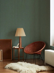  Fern Green Pembroke Stripe Wallpaper Piglet