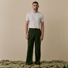 Fern Green Tencel Linen Blend Men's Pyjama Trouser Piglet