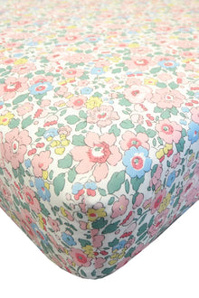  Fitted Sheet Made With Liberty Fabric BETSY CANDY FLOSS Coco & Wolf