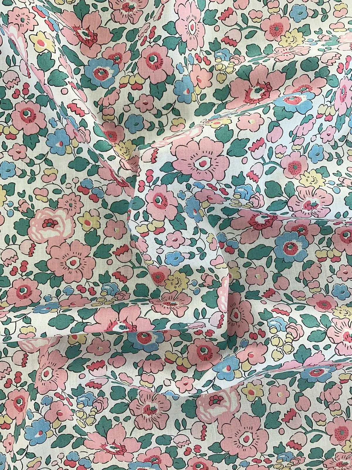 Fitted Sheet Made With Liberty Fabric BETSY CANDY FLOSS Coco & Wolf