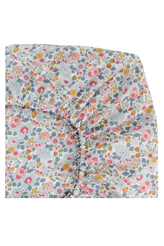 Fitted Sheet Made With Liberty Fabric BETSY GREY Coco & Wolf