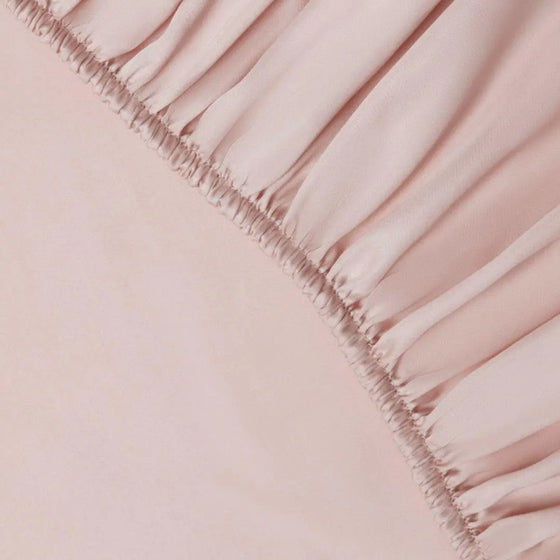 Fitted Sheet in Rose (Eucalyptus Silk) Ethical Bedding