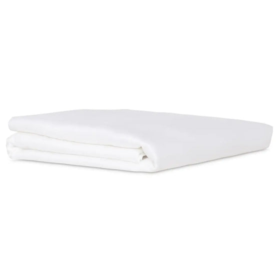 Fitted Sheet in White (Eucalyptus Silk) Ethical Bedding