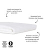 Fitted Sheet in White (Eucalyptus Silk) Ethical Bedding