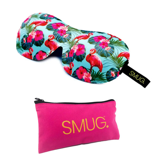 Flamingo Contoured 3D Blackout Sleep Mask SMUG