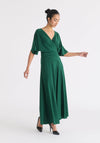 Flare Sleeves Maxi Wrap Dress Paisie