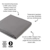 Flat Sheet in Grey (Eucalyptus Silk) Ethical Bedding