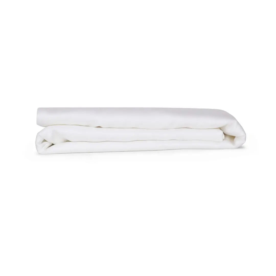 Flat Sheet in White (Eucalyptus Silk) Ethical Bedding