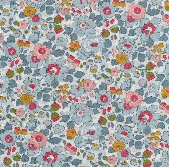 Flat Top Sheet Made With Liberty Fabric BETSY GREY Coco & Wolf