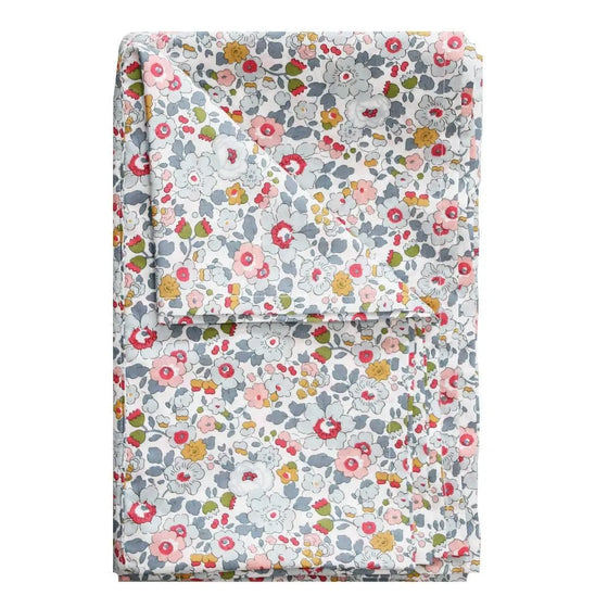 Flat Top Sheet Made With Liberty Fabric BETSY GREY Coco & Wolf