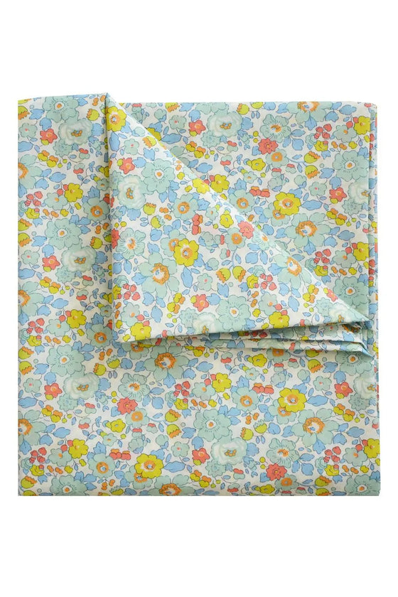 Flat Top Sheet Made With Liberty Fabric BETSY SAGE Coco & Wolf