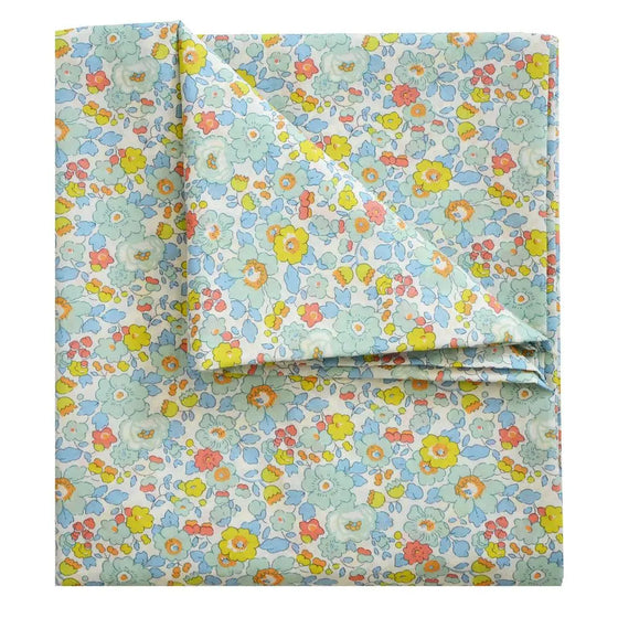 Flat Top Sheet Made With Liberty Fabric BETSY SAGE Coco & Wolf